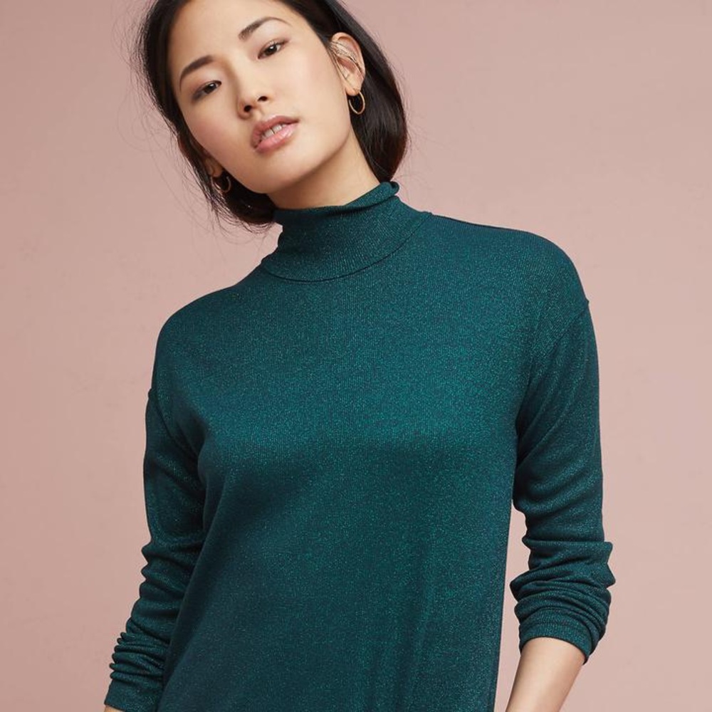 Anthropologie Vanessa Virginia shimmer top, small